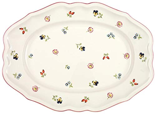 Villeroy & Boch Petite Fleur Fuente, 37 cm, Porcelana Premium, Blanco/Colorido