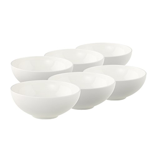 Villeroy & Boch Royal 13 cm (10 – 4412 – 3810), Porcelana, para 6 Personas, 6 x – Cuenco de Postre, Color Blanco, 13 cm, 6 Unidades de Medida