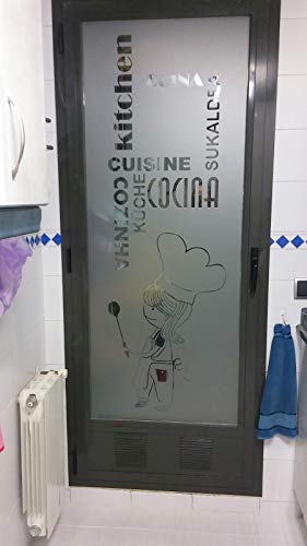 Vinilo Personalizado para Cristales Modelo cocinera -Kitchen 18N - Medida 60 x 195 m