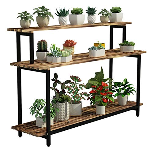 WCXCX-Plant stands Puesto De Flores Planta De MúLtiples Capas SalóN De Madera BalcóN Planta Al Aire Libre BonsáI Estante De ExhibicióN Estante De Almacenamiento 40x120x95cm