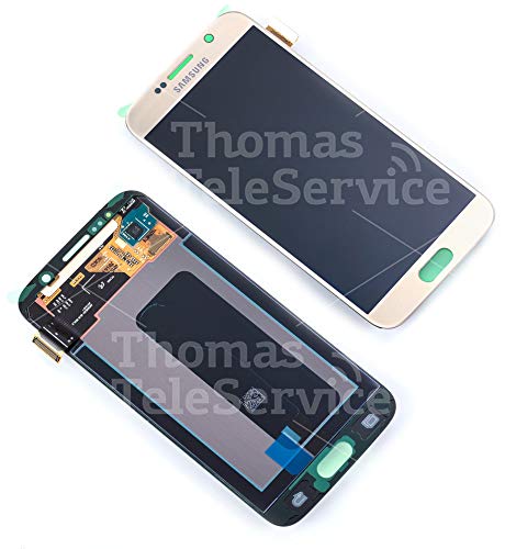 Wega - Pantalla LCD para Samsung G920 F Galaxy S6 Original, color dorado