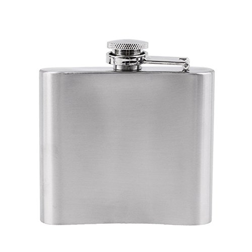 welim licor petaca flask, Alcohol Botella termo de acero inoxidable tapón de rosca petaca aplicable a shochu o Whisky capacidad de 6 onzas