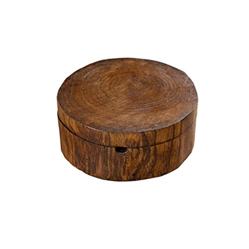 WPBOY Cenicero de madera para fumar cigarrillos de hierba del sudeste asiático estilo cenicero hecho a mano, mesa vintage, muebles decorativos de moda cenicero (tamaño grande: