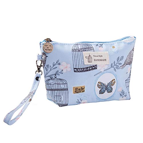 Yhhzw Bolsa De Cosméticos Impermeable para Mujer con Estampado De 1 Uds. Bolsa De Maquillaje Portátil De Viaje para Lavado con Cremallera. Bolsa De Almacenamiento De Papelería. Tamaño 20 × 12 × 6 Cm