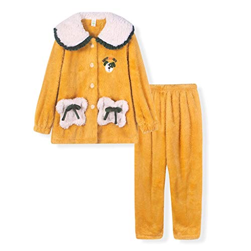 YWSZJ Pijamas para niños Ropa de Dormir de Invierno Conjuntos de Pijamas para niñas Conjunto de hogar de niña Linda Oveja (Size : 15cm)