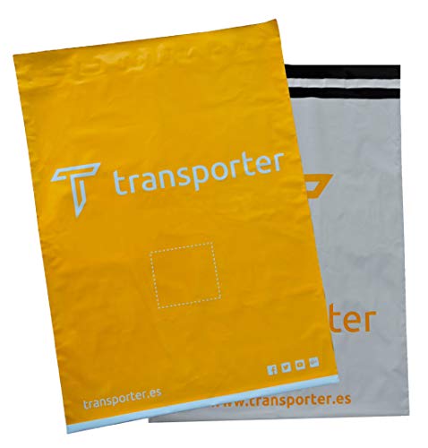 100 Bolsas, sobres mensajeria courier para envíos (40x50+4cm) - opacos con solapa autoadhesiva inviolable