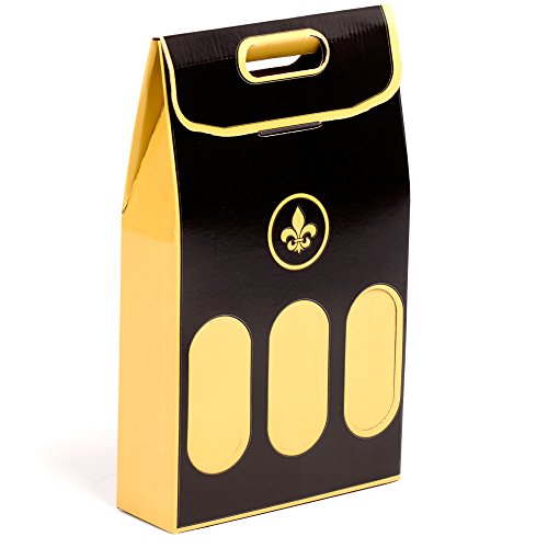 (10x) Estuche para 3 Botellas de Vino especial Regalos Navidad. Automontable con Asas. | TeleCajas.com