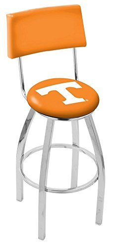 30 L8C4 - Chrome Tennessee Swivel Bar Stool with a Back by Holland Bar Stool Company by Holland Bar Stool