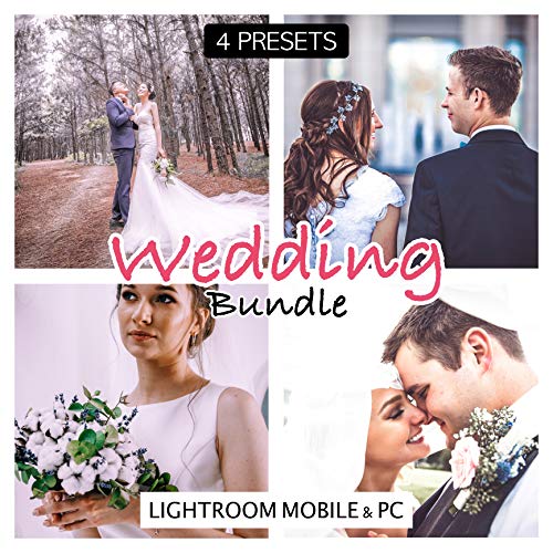 4 Wedding Presets Bundle for Lightroom - Mobile Presets for Lightroom: incl. Download Link and Install Guide (German Edition)