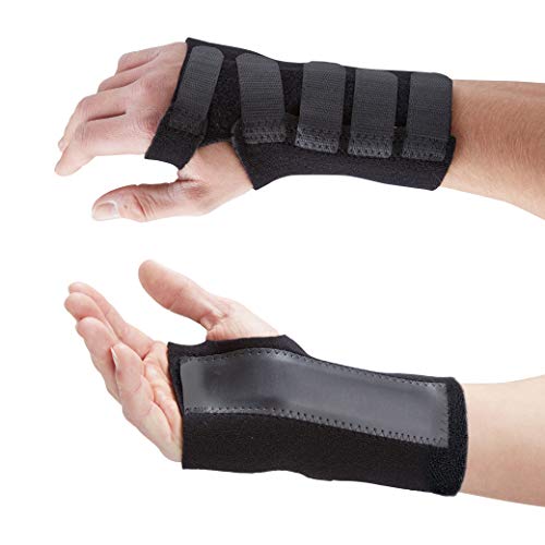 Actesso Órtesis Muñequera Avanzada con Férula Alivia el Dolor para Túnel Carpiano, Tendinitis, Distensiones y Esguinces (Large, Izquierda)