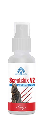 ADEMA NATURAL SCRATCHIX V2 - Espray antiarañazos, medio contra arañazos, para interiores, exteriores, muebles, alfombras, cortinas, 50 ml