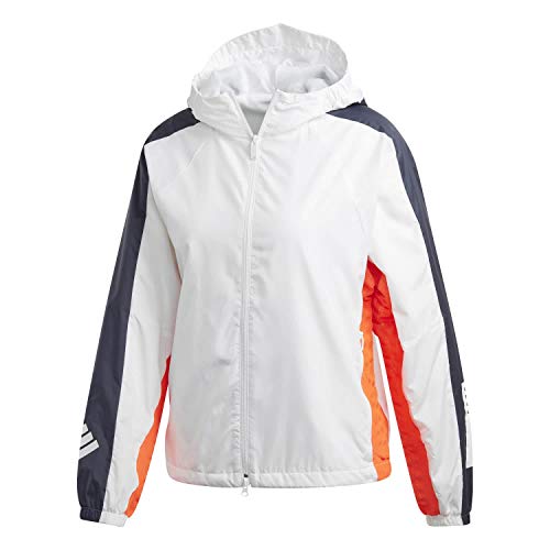 adidas W W.N.D. Chaqueta, Mujer, Blanco/Tinley, 2XS