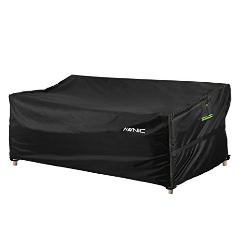 AWNIC Funda Sofá Chaise Longue Funda Dofá 2 plazas Jardín Funda de Muebles de Jardín Impermeable Polyester Resistente Alemania TÜV Rheinland Certificado 160x85x61/71cm