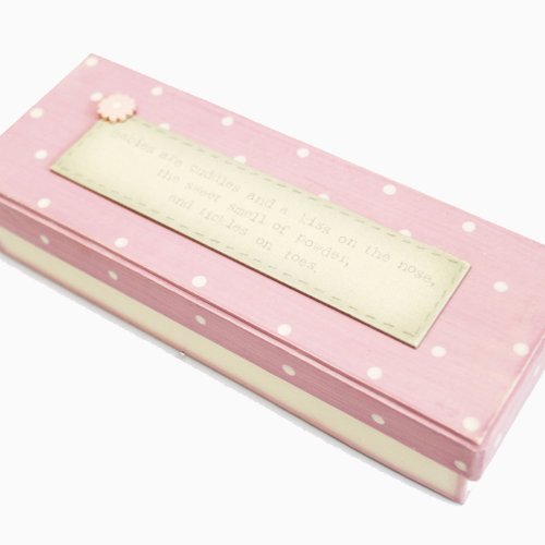 Baby Girl Keepsake Boxes - First Tooth / Curl / Bracelet