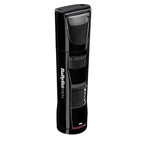 BaByliss MEN T811E Barbero eléctrico, recortador de barba preciso, uso sin cable, longitudes de 1 a 20mm y 60 minutos de autonomía, recogedor de pelo