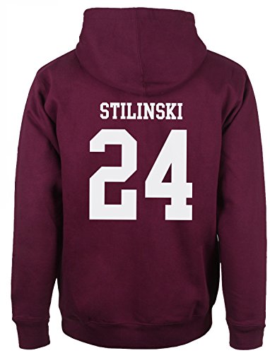 Beacon Hills Stilinski Lahey Lacrosse Mccall Sudadera de lacrosse con capucha Stilinski 24 Medium