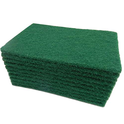 BESTonZON 20 Unids Durable Heavy Duty Scour Pad Uso General Scrub Sponge Scouring Pad No Scratch Pot Scrubber Pads Esponja de Limpieza 15x10x0.6cm