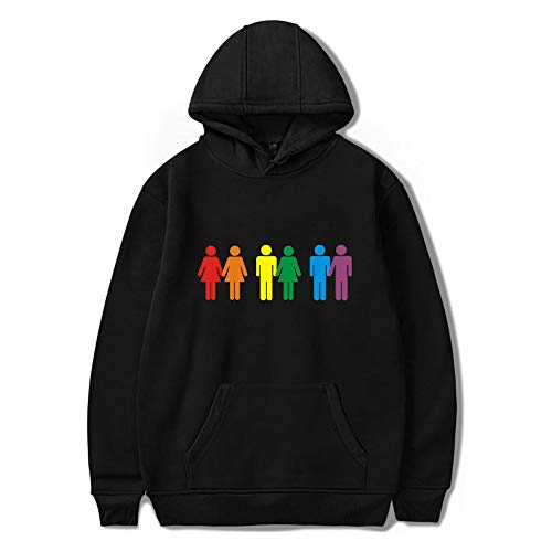 Blue98 Sudaderas con Capucha LGBT Pride para Hombre, Sudaderas con Estampado de Arco Iris, Camisa de Orgullo Gay