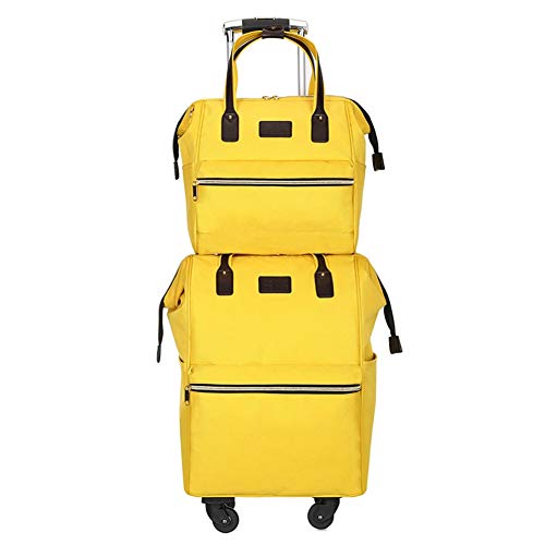 Bolsas De Viaje para Damas Bolsas De Equipaje De Mano Equipaje con Ruedas Trolley Mochila Trolley Bolsa De Alta Capacidad Selección De Múltiples Colores ZHANGAIZHEN