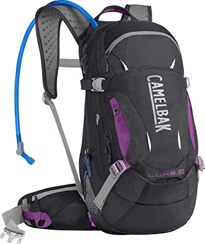 CAMELBAK Luxe LR Mochila de Hidratación, Mujer, Rosa (Charcoal/Light Purple), Talla Única