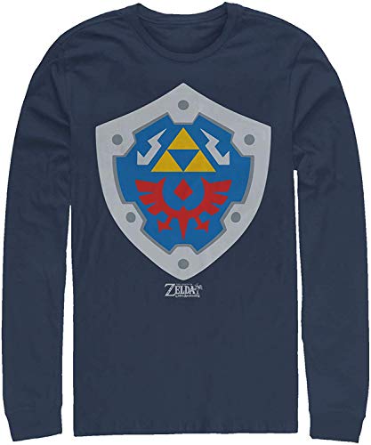 Camiseta de Manga Larga con Escudo de Hylian, el Despertar de Legend of Zelda Link para Hombre M