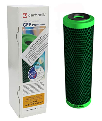 Carbonit Filtro de agua GFP Premium U-9 0,3 µ con más carbón activo