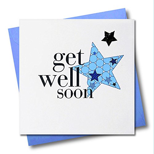 Claire Giles Hearts and Stars Get Well Soon Card