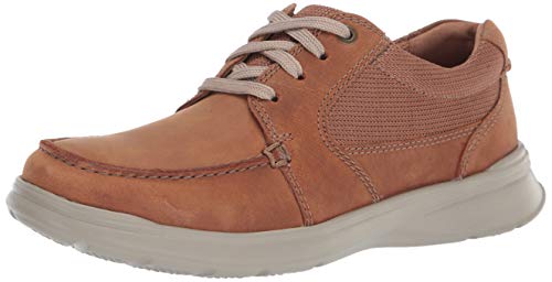 Clarks Men's Cotrell Lane Sneaker, Tan Combi Leather, 100 W US