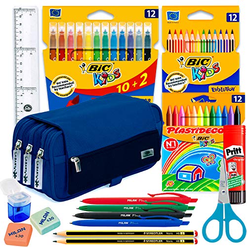 Coleset Estuche Escolar 3 Cremalleras Material Escolar Kawaii Infantil Primaria Estuches Grandes Pack Materiales Escolares Estuches Escolares Utiles Escolares Material Colegio Vuelta al Cole