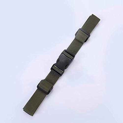 Coollooda Correa de Pecho Correa de Hombro Fija Deslizamiento de Hombro caída Correa Mochila cinturón de protección contra caídas Hebilla Tipo Mochila Ajustable Armygreen 2.5cm