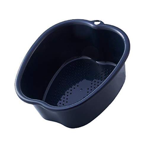 Cuenco de SPA Grande para Baño de Pies, Lavabo para Pies de Plástico Resistente Grueso para Pedicura Relajación Desintoxicación y Masaje, Remojar Tus Pies, Uñas de Pies y Tobillos (Black)