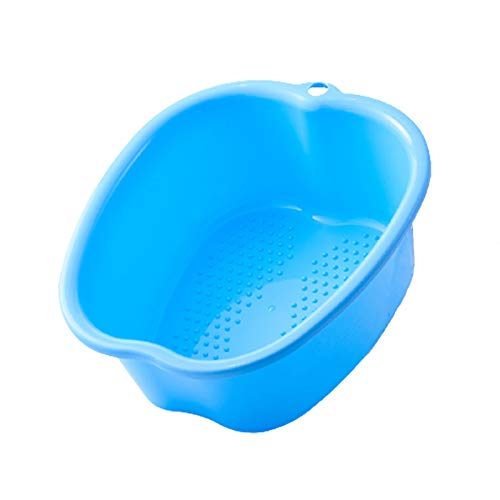 Cuenco de SPA Grande para Baño de Pies, Lavabo para Pies de Plástico Resistente Grueso para Pedicura Relajación Desintoxicación y Masaje, Remojar Tus Pies, Uñas de Pies y Tobillos (Blue)