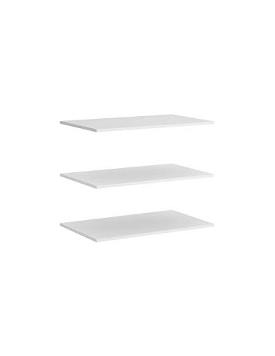 DECOR NATUR Pack de Estantes para Interior de Mueble Armario 150 Modelo Slide Blanco