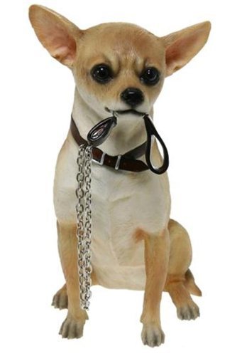 Dog Studies - Walkies Range Chihuahua Figurine with Lead in Mouth Sitting LP14966