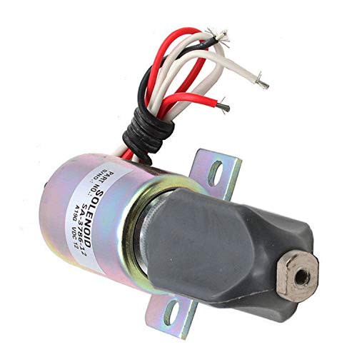 E6ulb1s1 Solenoide de Combustible Sa-3786-12 1753Es-12 para Motor Kubota Diesel 21Hp 91-05 Grasshopper 721D2 Cortacésped 12V