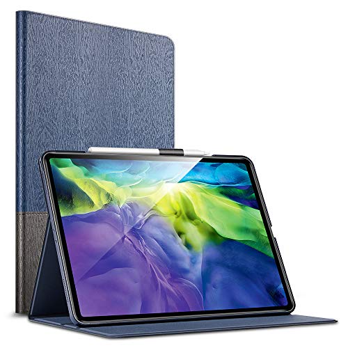 ESR Funda Serie Urban Premium Folio para iPad Pro 11" 2020 [Compatible Carga Inalámbrica Apple Pencil 2][Diseño Estilo Libro] [Múltiples Ángulos de Visión][Modo Automático Reposo/Actividad], Knight