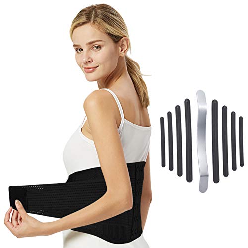 Fyore Faja Lumbar Hombre y Mujer Cinturón Lumbar Soporte Lumbar Regulable Tirador Lumbar Apoyo Inferior Espalda Cinturón Venda para Aliviar El Dolor de Espalda y Prevenir Daños Lumbar Hombre/Mujer M