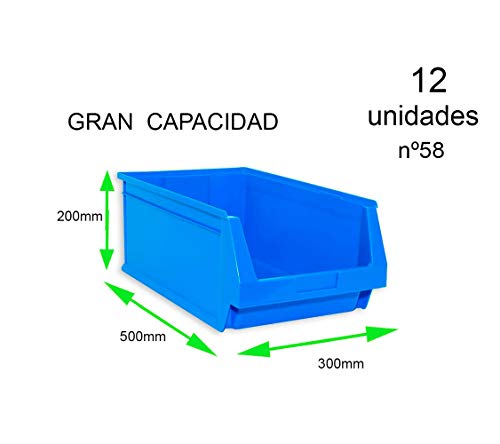 Gaveta Apilable 58/500P. Lote 12 unidades