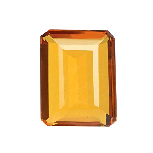 Gemhub 1 Pieza de Citrino Amarillo de 139.00 CT Esmeralda Cortada de Citrino Amarillo de Piedras Preciosas para Joyería