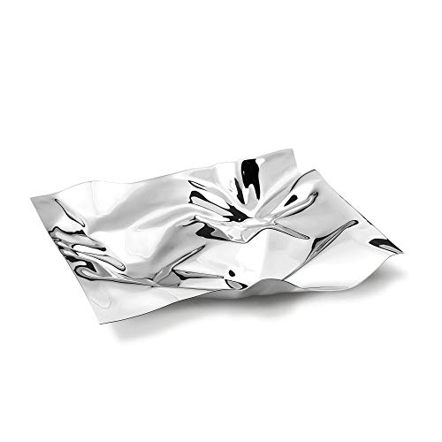 Georg Jensen GJ 083479 Panton Dish Medio, Acero Inoxidable, Stainless Steel, 39 x 31,5 x 7,3 cm