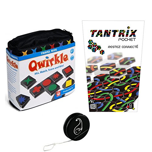 Gigamic et iello - Juego de 2 juegos de viaje (Qwirkle + Tantrix Pocket + 1 Yoyo Blumie)