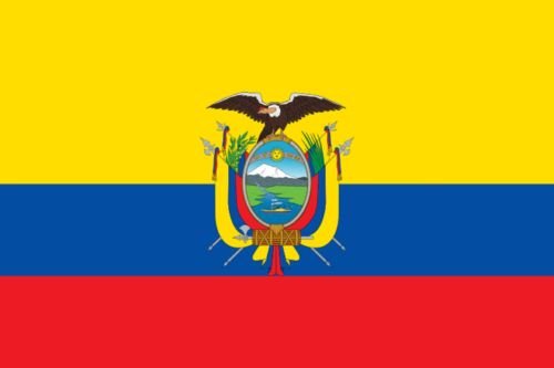 Gran Bandera de Ecuador 150 x 90 cm América del Sur Flag Durabol.