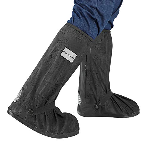 Grand Line Cubrecalzados Impermeables Cubiertas para La Lluvia Nieve Protectores de Zapato Bota y Zapatilla Deportiva Diseñados para Hombres y Mujeres