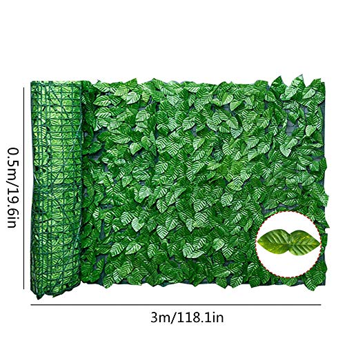 Grandes 4 estilos Setos artificiales Hojas de hiedra falsa Valla Malla Rollo UV Fade UV Protección de privacidad Cobertura de la pared Paisajismo Valla de jardín Balcón Pantalla para interior al aire