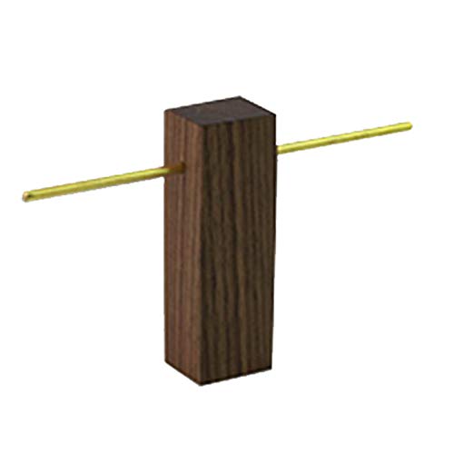 Haude Simple madera de nogal joyería rack percha pendiente marco pendiente rack soporte escritorio pendiente almacenamiento estilo arte S