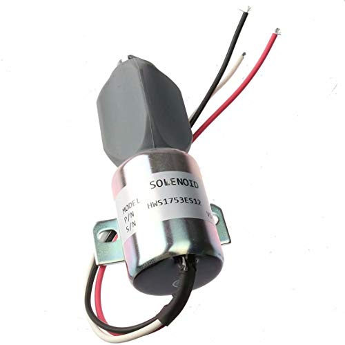 Hcodec Solenoide SA-3786-12 para Kubota Diesel 21HP Motor 91-05 Grasshopper 721D2 1753ES-12E6ULB1S1 de 12 V