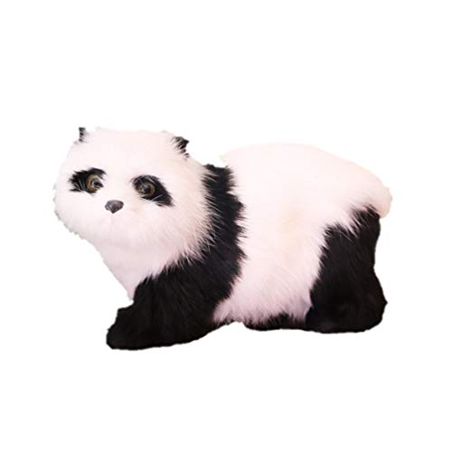 Healifty Peluche Panda Estatuilla Estatua Coche Tablero Decoración Adorno de Escritorio para La Decoración de La Mesa Del Hogar Día de San Valentín Fiesta Favor