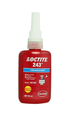 Henkel Loctite 243 x 50 ml de resistencia media tolerante a aceite Roscas azul temperatura de funcionamiento – 55 °C a +150 °C – 40 unidades