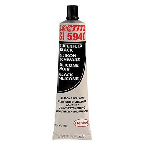 Henkel SI 5940 Adhesivo sellador flexible Loctite, negro, 100 ml