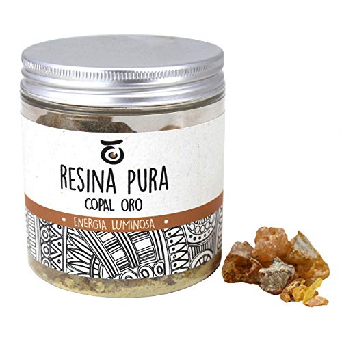 Incienso Copal Oro del Perú – Resina fresca y Balsámica para sublimador de llama, incienso natural, ideal para ritos y ceremonias – Paquete de 100 gr